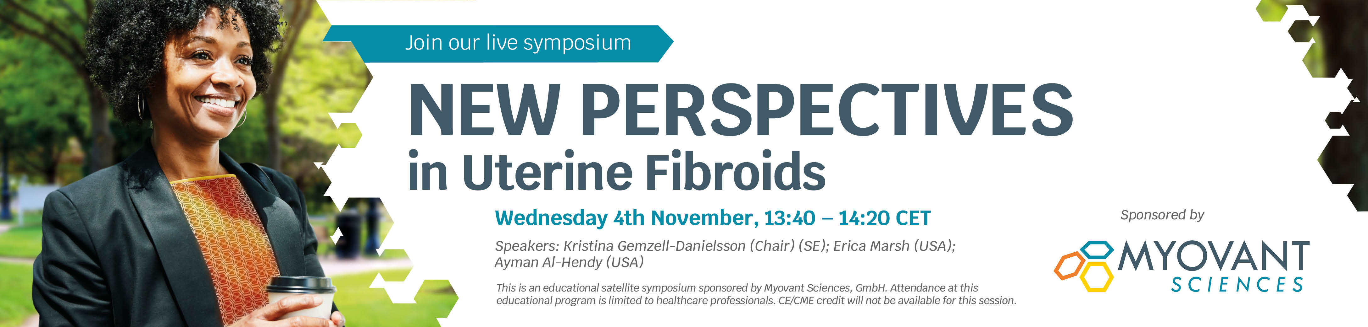Join our live symposium: NEW PERSPECTIVES in Uterine Fibroids